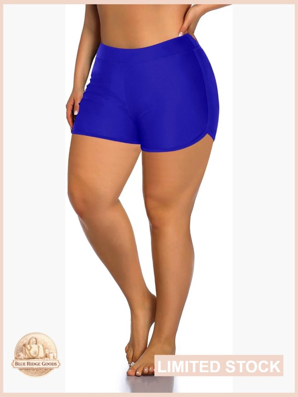 Plus Size Swim Shorts High Waisted Tummy Control Bathing Suit Bottoms Board